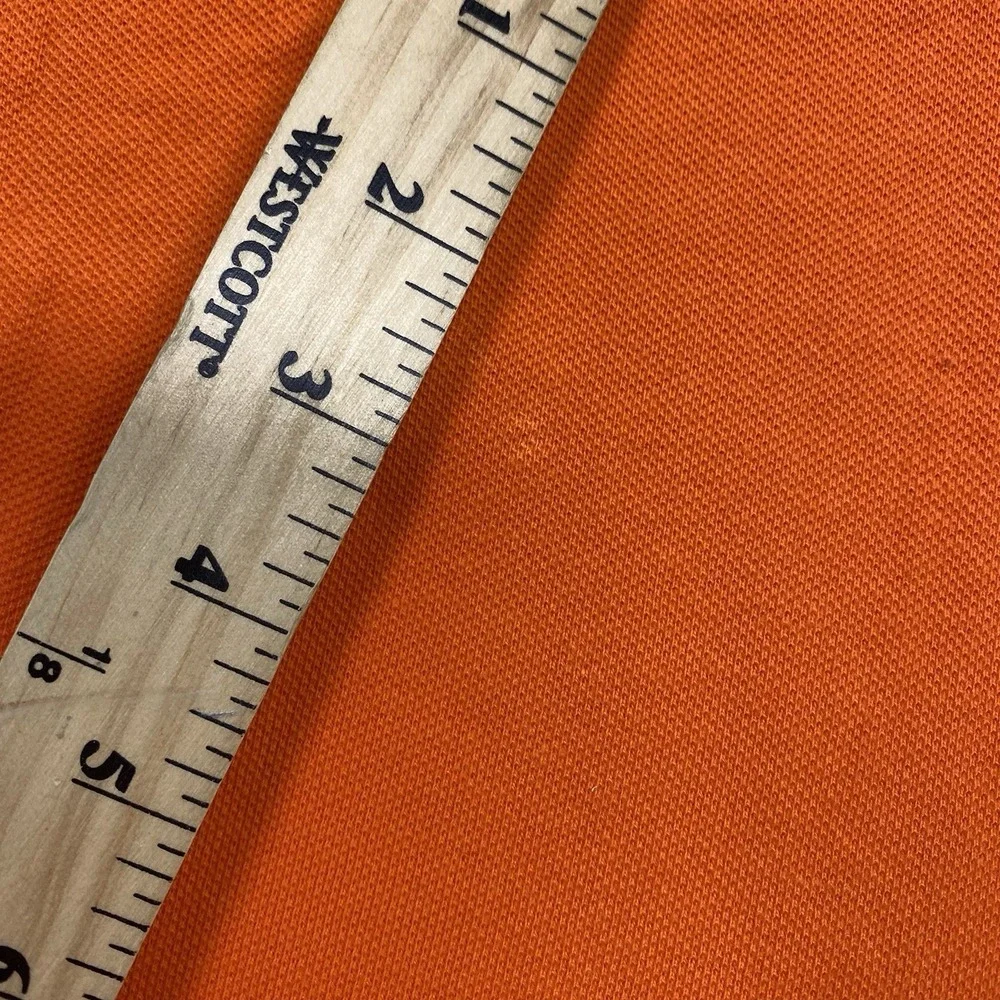 Polo Ralph Lauren Polo Shirt Mens Large Orange Classic Fit Short Sleeve Pony
